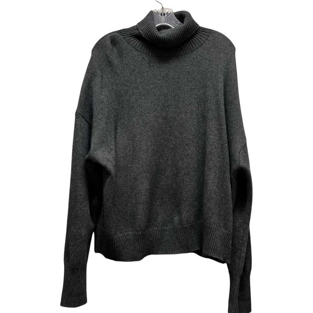 Mr Mittens Turtleneck Sweater Charcoal Sz M/L Raccoon Nylon Blend Minimalistic